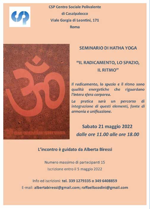 CSP - Seminario Yoga Maggio 22