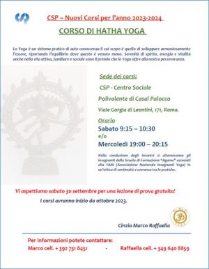 Corso di Hatha Yoga