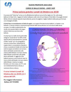 Corso di ballo Awing - Lindy Hop