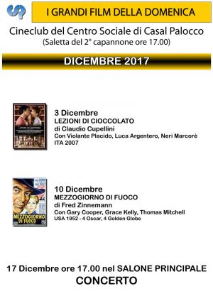 CSP-Cineclub Domenica Dicembre 17 locandina