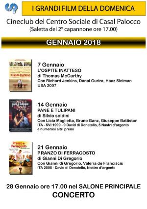Cineforum domenicale al CSP Ore 17:00