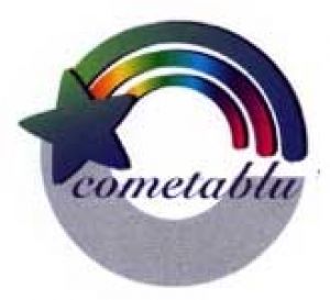 Logo cometa blu