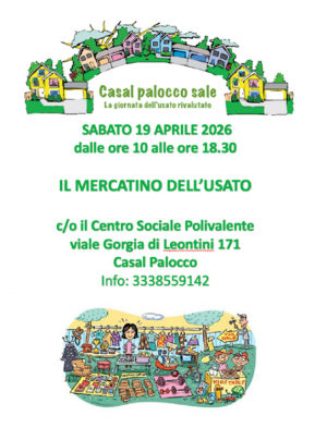 Il Mercatino dell’Usato - Domenica 19 aprile torna al CSP